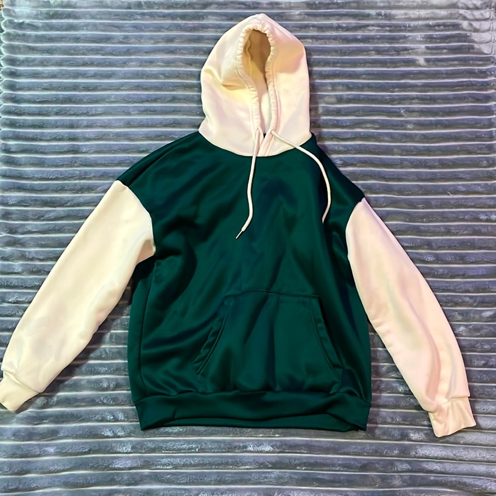 Small green and beige hoodie